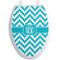 Pixelated Chevron Toilet Seat Decal - Elongated (Personalized)