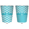 Pixelated Chevron Trash Can White - Front and Back - Apvl
