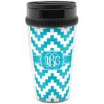 Pixelated Chevron Acrylic Travel Mug without Handle (Personalized)