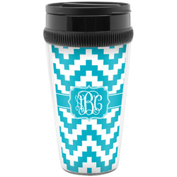 Pixelated Chevron Acrylic Travel Mug without Handle (Personalized)