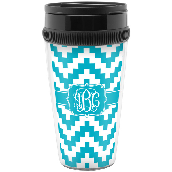 Pixelated Chevron Travel Mug (Personalized)