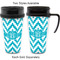 Pixelated Chevron Travel Mugs - with & without Handle