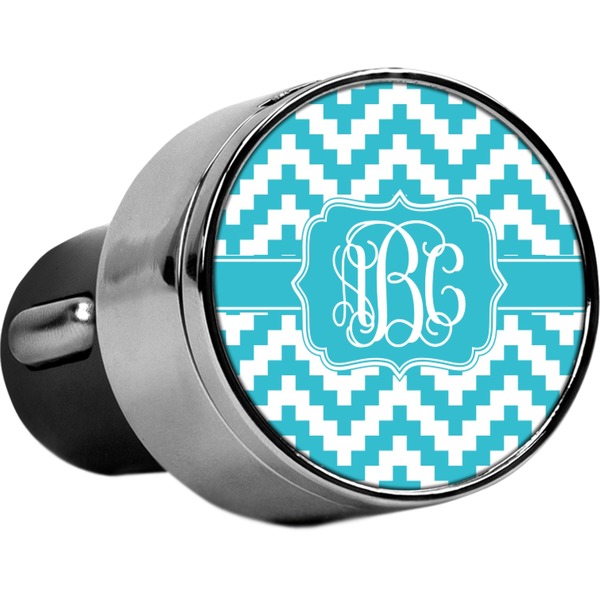 Custom Pixelated Chevron USB Car Charger (Personalized)