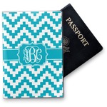 Pixelated Chevron Vinyl Passport Holder (Personalized)