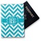 Pixelated Chevron Vinyl Passport Holder (Personalized)