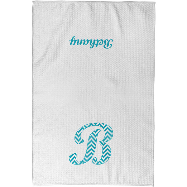 Pixelated Chevron Waffle Towel - Partial Print - Approval Image