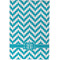 Pixelated Chevron Waffle Weave Towel - Full Color Print - Approval Image