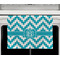 Pixelated Chevron Waffle Weave Towel - Full Color Print - Lifestyle2 Image