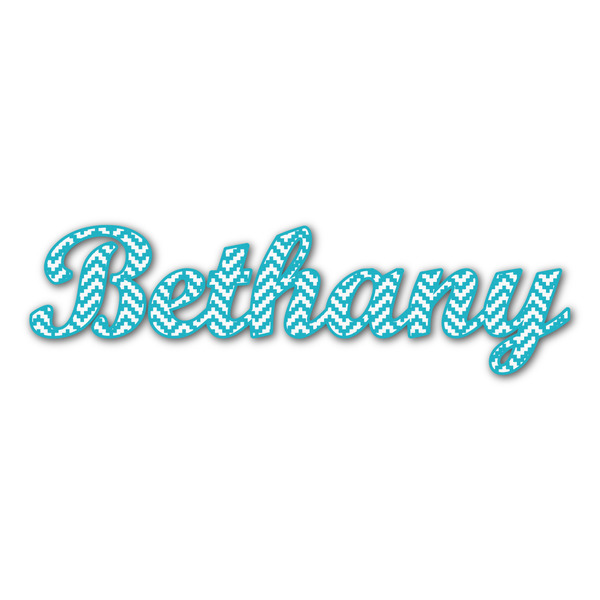 Custom Pixelated Chevron Name/Text Decal - Small (Personalized)