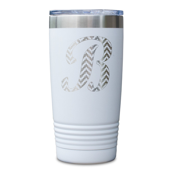 Pixelated Chevron White Polar Camel Tumbler - 20oz - Single Sided - Approval