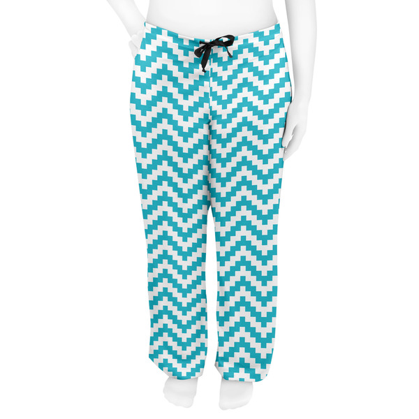 Pixelated Chevron Women's Pj on model - Front
