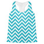 Pixelated Chevron Womens Racerback Tank Top - X Large