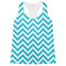 Pixelated Chevron Womens Racerback Tank Top - 2X Large