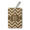 Pixelated Chevron Wood Luggage Tags - Rectangle - Front/Main