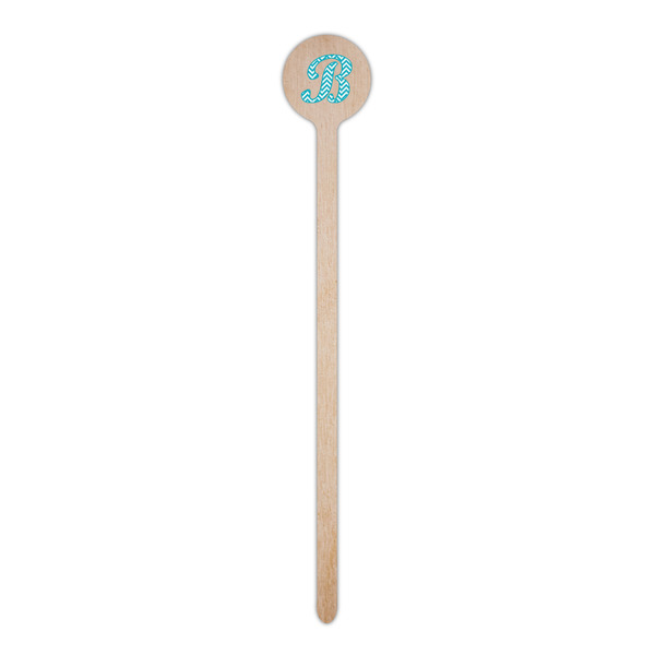 Pixelated Chevron Wooden 6" Stir Stick - Round - Single Stick