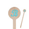 Pixelated Chevron 7.5" Round Wooden Stir Sticks - Single Sided (Personalized)