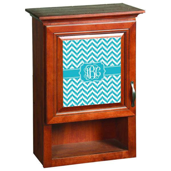 Pixelated Chevron Wooden Cabinet Decal (Medium)