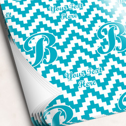 Pixelated Chevron Wrapping Paper Sheets - Single-Sided - 20" x 28" (Personalized)
