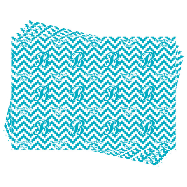 Pixelated Chevron Wrapping Paper - Front & Back - Sheets Approval