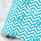 Pixelated Chevron Wrapping Paper Roll - Large - Main