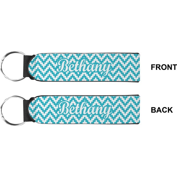 Pixelated Chevron Wristlet (Front + Back)