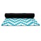 Pixelated Chevron Yoga Mat Rolled up Black Rubber Backing
