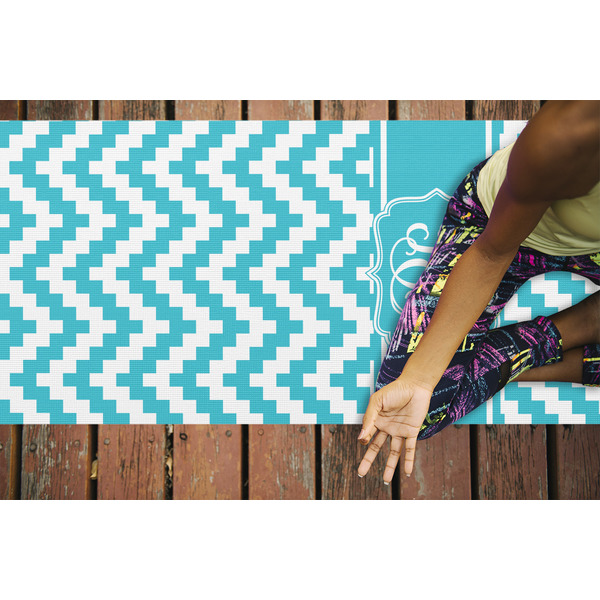 Pixelated Chevron Yoga Mats - LIFESTYLE