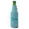 Pixelated Chevron Zipper Bottle Cooler - ANGLE (bottle)