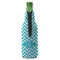 Pixelated Chevron Zipper Bottle Cooler - BACK (bottle)