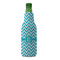 Pixelated Chevron Zipper Bottle Cooler - FRONT (bottle)