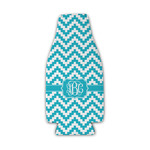 Pixelated Chevron Zipper Bottle Cooler (Personalized)