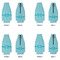 Pixelated Chevron Zipper Bottle Cooler - Set of 4 - APPROVAL