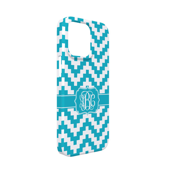 Custom Pixelated Chevron iPhone Case - Plastic - iPhone 13 Mini (Personalized)