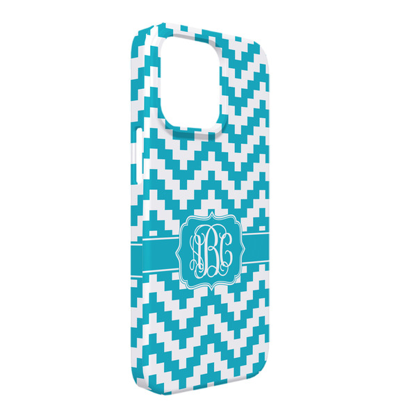 Custom Pixelated Chevron iPhone Case - Plastic - iPhone 13 Pro Max (Personalized)