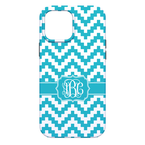 Pixelated Chevron iPhone 13 Pro Max Tough Case - Back