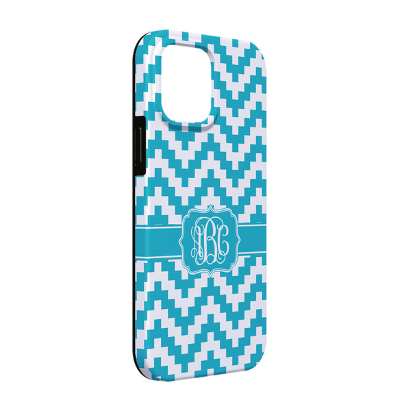 Custom Pixelated Chevron iPhone Case - Rubber Lined - iPhone 13 (Personalized)