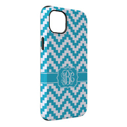 Pixelated Chevron iPhone Case - Rubber Lined - iPhone 14 Pro Max (Personalized)