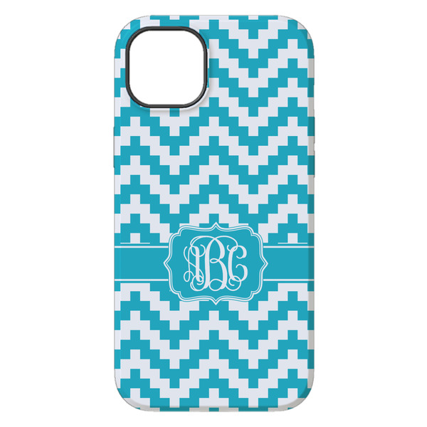 Pixelated Chevron iPhone 14 Pro Max Tough Case - Back