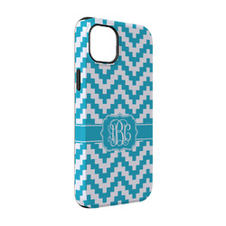 Pixelated Chevron iPhone Case - Rubber Lined - iPhone 14 (Personalized)