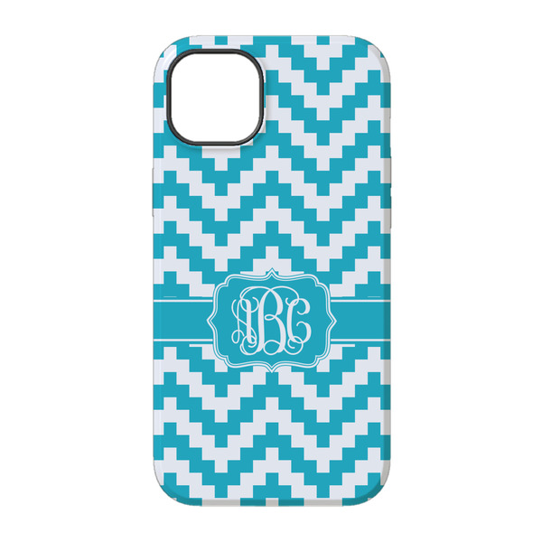 Pixelated Chevron iPhone 14 Tough Case - Back