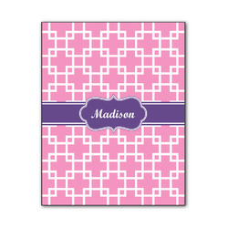 Linked Squares Wood Print - 11x14 (Personalized)