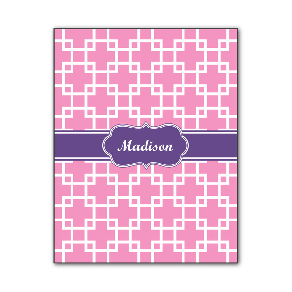 Custom Linked Squares Wood Print - 11x14 (Personalized)