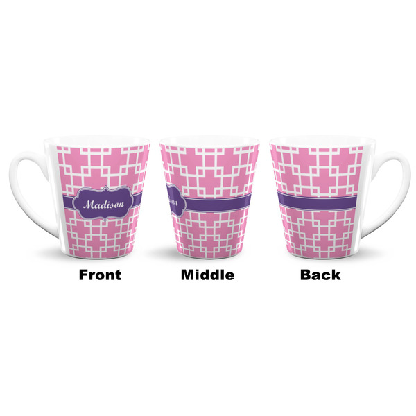 Linked Squares 12 Oz Latte Mug - Approval