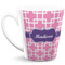Linked Squares 12 Oz Latte Mug - Front Full