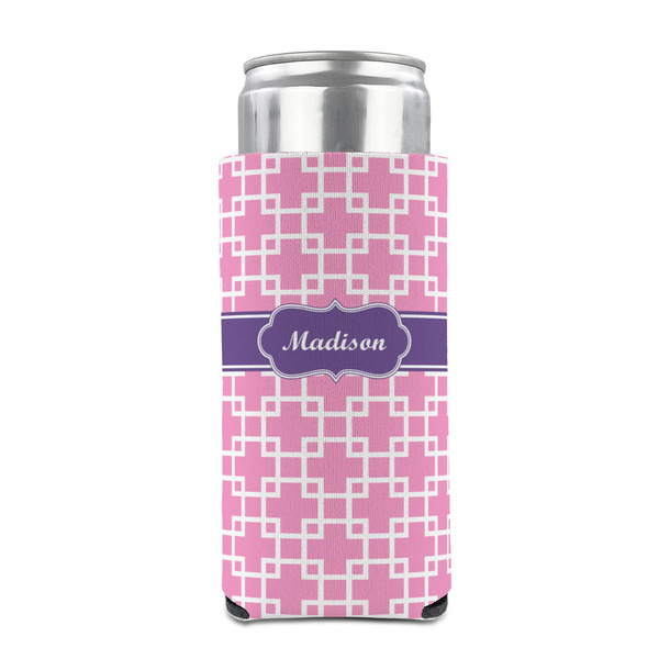 Linked Squares 12oz Tall Can Sleeve - FRONT (on can)