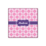 Linked Squares Wood Print - 12x12 (Personalized)