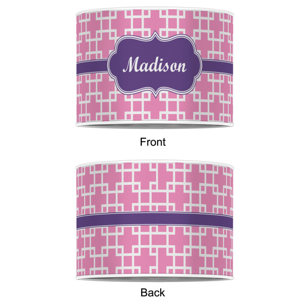 Linked Squares 16" Drum Lampshade - APPROVAL (Poly Film)