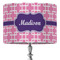 Linked Squares 16" Drum Lamp Shade - Fabric (Personalized)