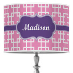 Linked Squares 16" Drum Lamp Shade - Poly-film (Personalized)