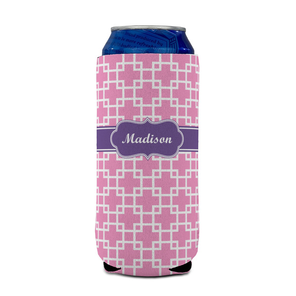 Linked Squares 16oz Can Sleeve - FRONT (on can)